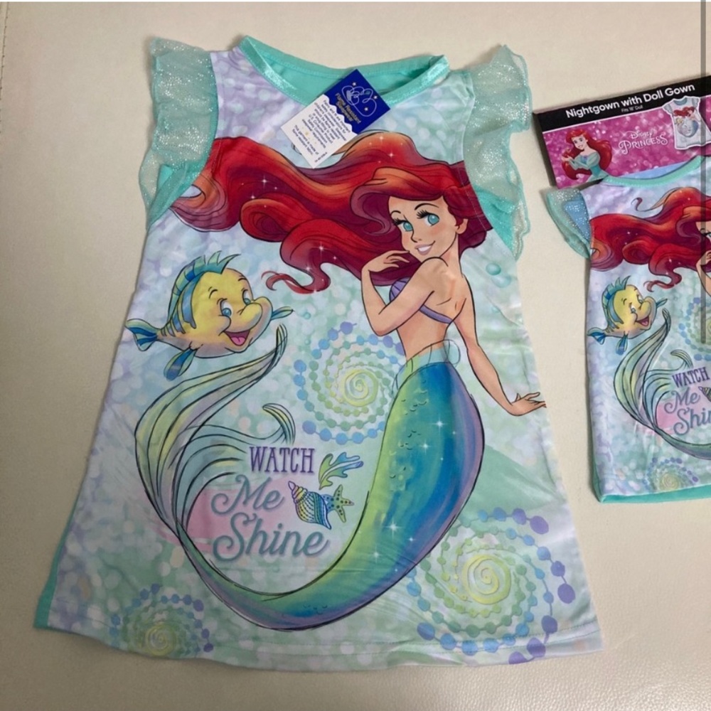 Disney Ariel Nightgown Me and my Doll set 6202 - Picture 2 of 4